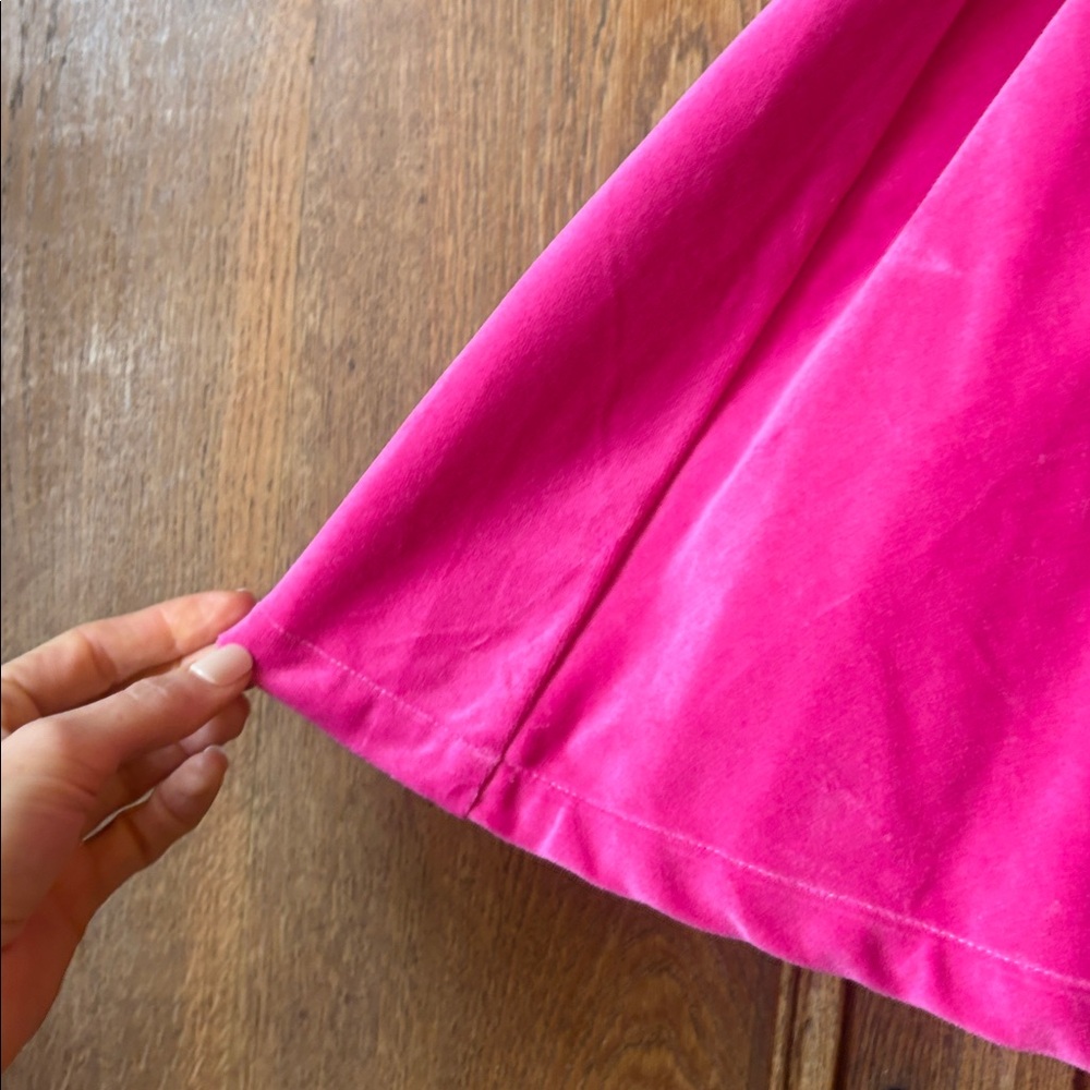 LuLu BeBe Girls Velvet Party Skirt - Pink - Picture 4 of 9